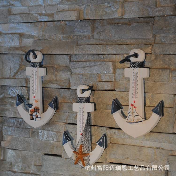 23cm iron Anchor Mediterranean Decorative wood hook Creative Home decoration Marine style Children's room Pendant 23cm iron Anchor Mediterranean Decorative wood hook Creative Home decoration Marine style Children's room Pendant