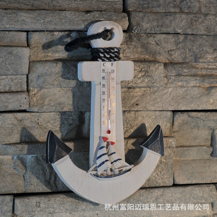 23cm iron Anchor Mediterranean Decorative wood hook Creative Home decoration Marine style Children's room Pendant 23cm iron Anchor Mediterranean Decorative wood hook Creative Home decoration Marine style Children's room Pendant