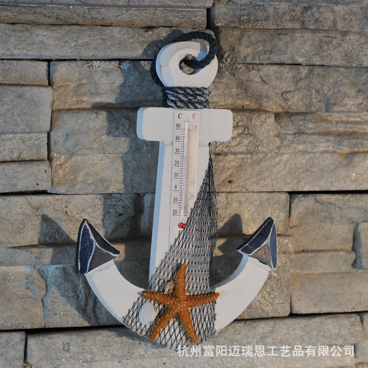 23cm iron Anchor Mediterranean Decorative wood hook Creative Home decoration Marine style Children's room Pendant 23cm iron Anchor Mediterranean Decorative wood hook Creative Home decoration Marine style Children's room Pendant