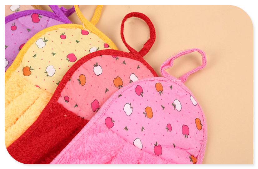 Cartoon coral velvet towel kitchen bathroom wall towel wipe towel.