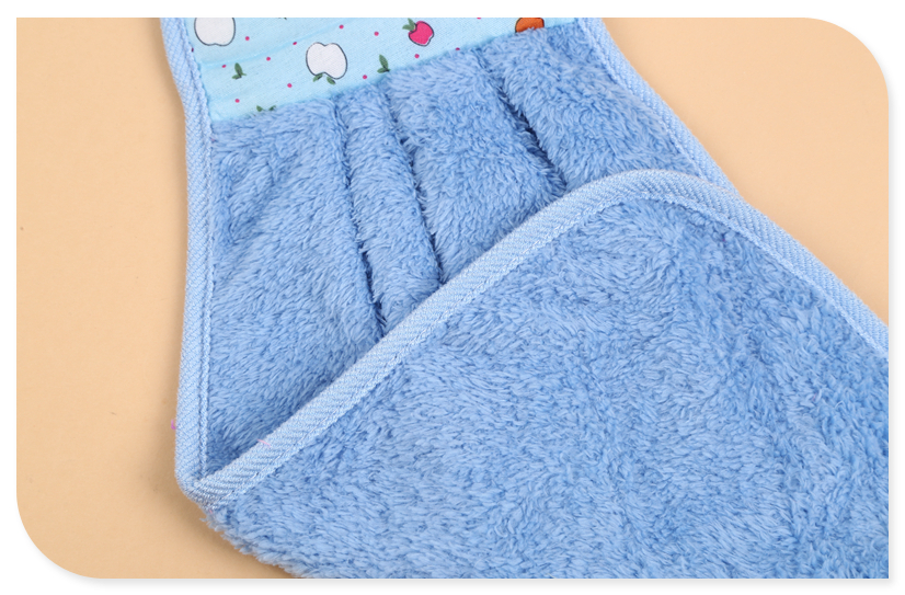 Cartoon coral velvet towel kitchen bathroom wall towel wipe towel.