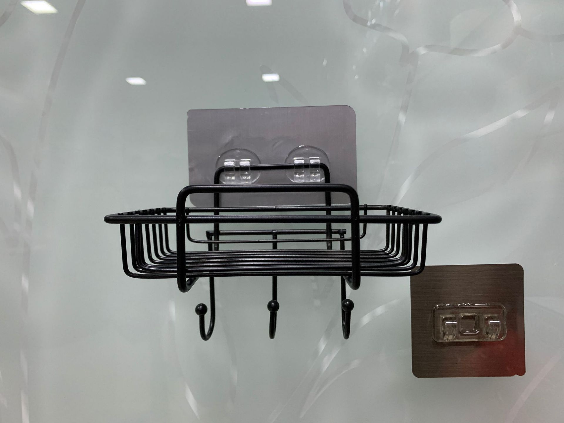 Iron Punch Free Soap Box Wall Hanging Soap Holder Household Bathroom Bathroom Drain with Hook Soap Holder Soap Holder