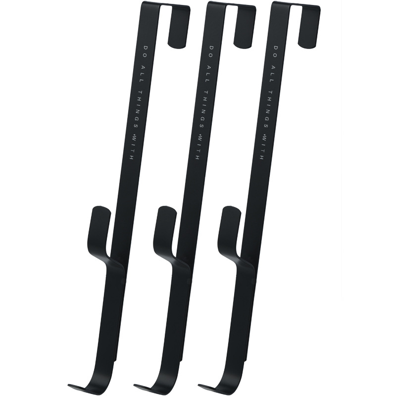 Trackless Hook, Iron Art, removable door back hanger, Coat and Hat shelving, Nail free door hanger, Creative door hanger