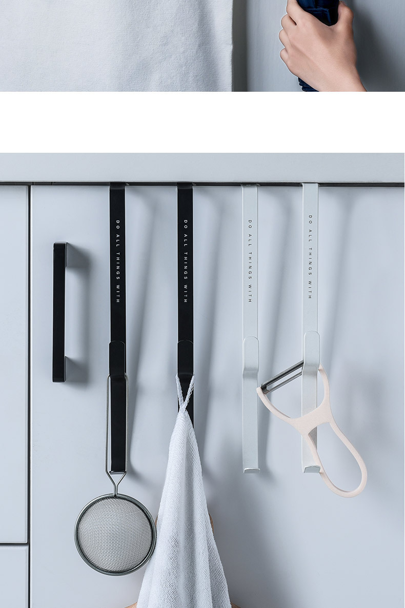 Trackless Hook, Iron Art, removable door back hanger, Coat and Hat shelving, Nail free door hanger, Creative door hanger