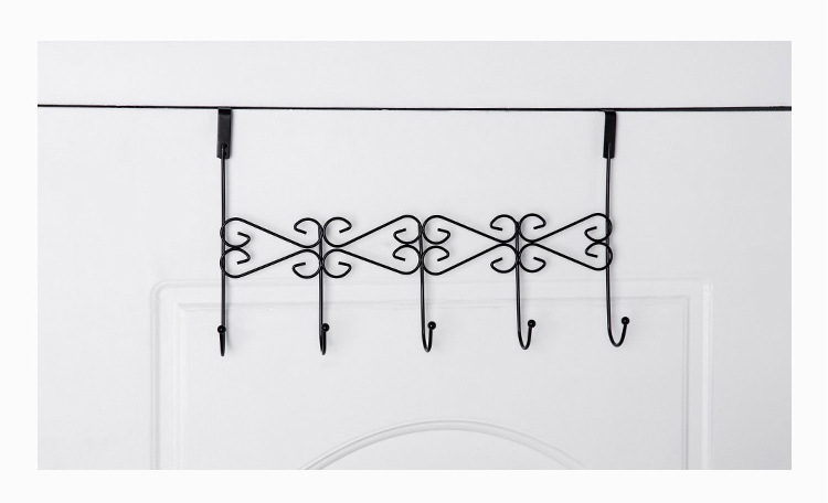 Iron Punch-Free Door Rear Bathroom Towel Hook Creative Door Back Hanger Clothes Hook Coat Hook Nail-Free Hanger Iron Punch-Free Door Rear Bathroom Towel Hook Creative Door Back Hanger Clothes Hook Coat Hook Nail-Free Hanger