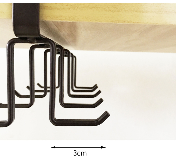 Ri Pai Creative Double J Hook Hanging Cup Holder Kitchen Punch-Free Wall Cupboard Truner Frame Iron Art Rack Hook Ri Pai Creative Double J Hook Hanging Cup Holder Kitchen Punch-Free Wall Cupboard Truner Frame Iron Art Rack Hook