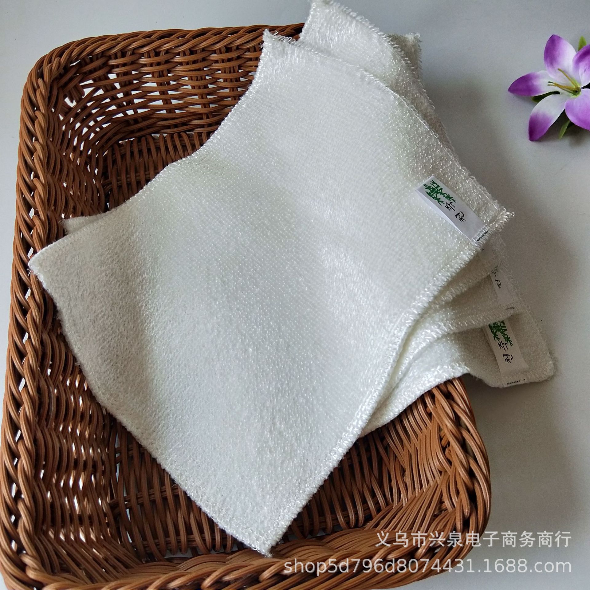Large White Bamboo Fiber Scouring Pad Rag Kitchen Washing Pot Dish Towel Oil-Free Absorbent Decontamination Table Cleaning Yuan Large White Bamboo Fiber Scouring Pad Rag Kitchen Washing Pot Dish Towel Oil-Free Absorbent Decontamination Table Cleaning Yuan