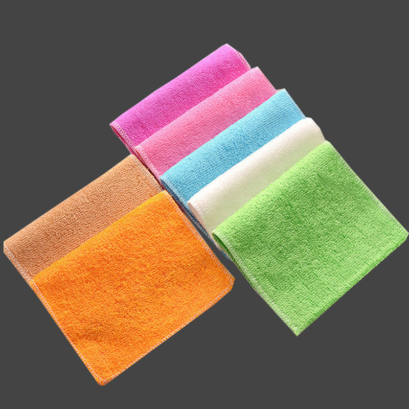 Bamboo Fiber Cloth Oil Removal Dishcloth Oil-Free Double Layer kitchen towel
