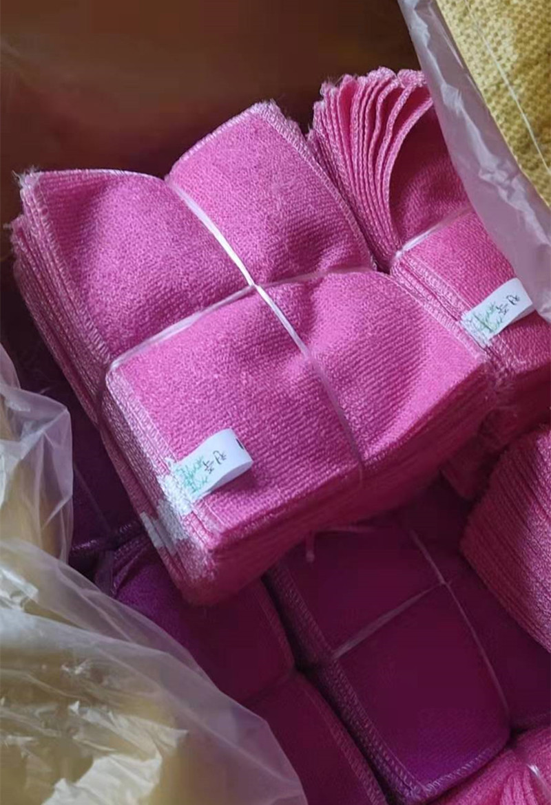 Bamboo Fiber Cloth Oil Removal Dishcloth Oil-Free Double Layer kitchen towel