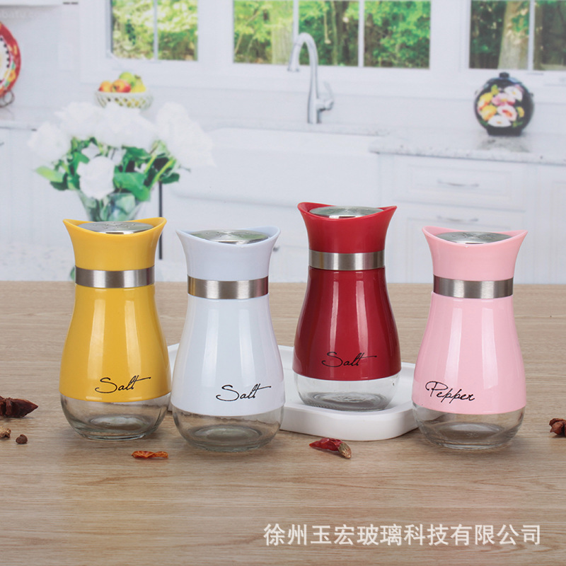 refined salt pepper seasoning box seasoning bottle salt and pepper shaker pepper shaker barbecue tools seasoning bottle