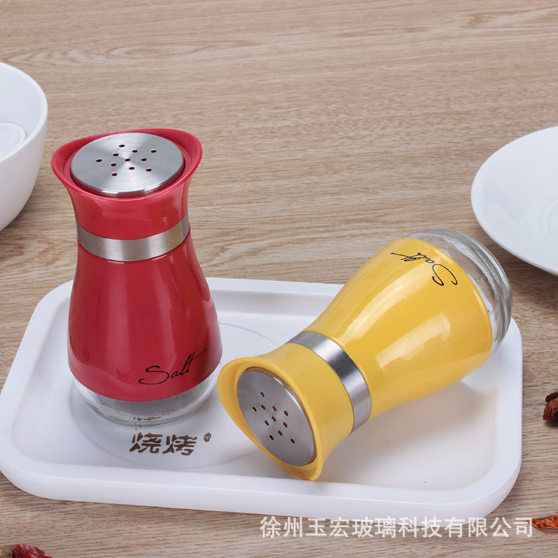 refined salt pepper seasoning box seasoning bottle salt and pepper shaker pepper shaker barbecue tools seasoning bottle