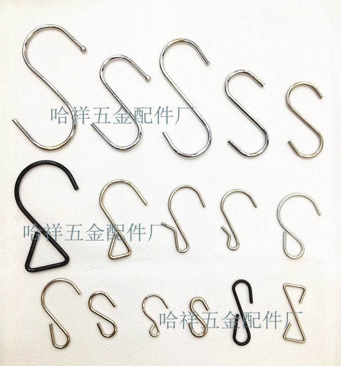 S Hook SShape Hook Daily Metal Clothes Bag Hanging Hook Supermarket Hardware Iron Hanging Hook Kitchen Hook Spot