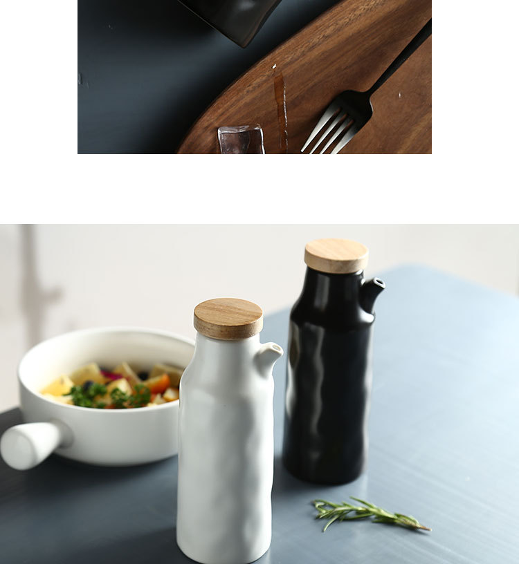 kitchen supplies seasoning pot ceramic soy sauce vinegar bottle Japanese oil pot seasoning pot seasoning bottle