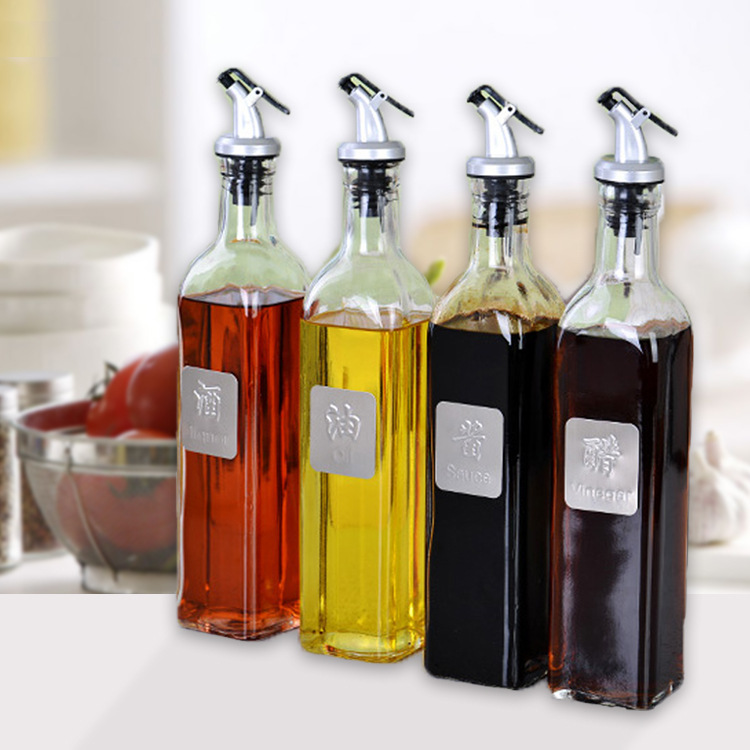 bottle small vinegar bottle kitchen supplies glass leakproof control oil bottle seasoning bottle large soy oil bottle