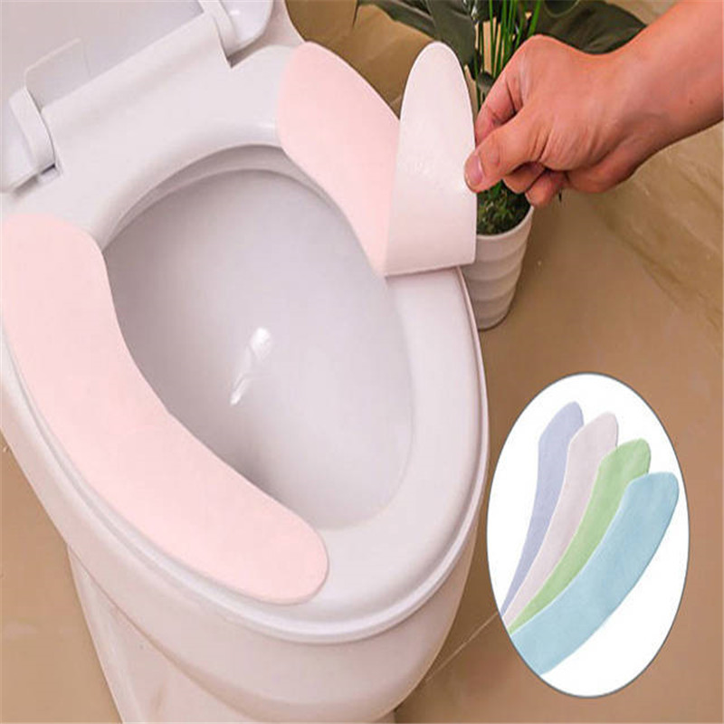 Washable Four Seasons Toilet Seat Cover Pad Plush Cute Nordic Cushion Repeated Use Happy Day Waterproof Closestool Cushion Universal