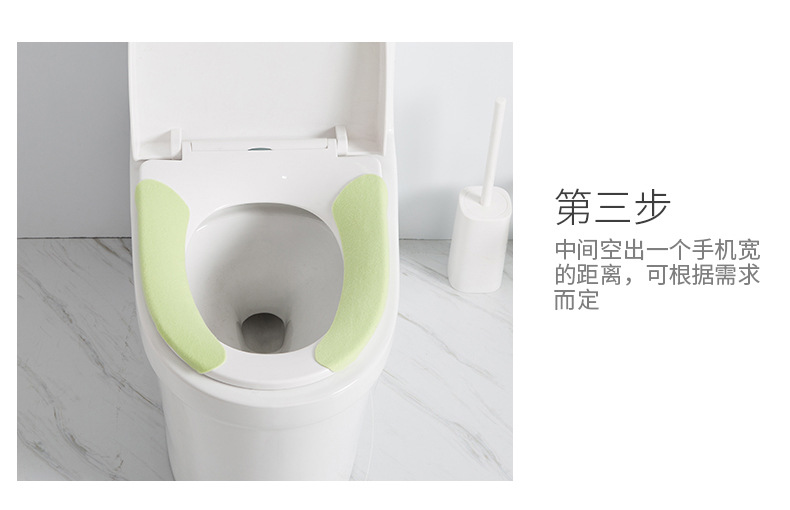 Washable Four Seasons Toilet Seat Cover Pad Plush Cute Nordic Cushion Repeated Use Happy Day Waterproof Closestool Cushion Universal