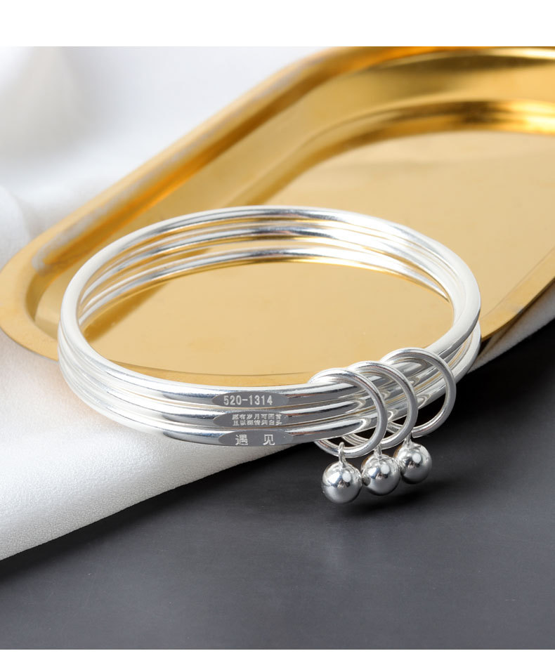 Best-Seller on Douyin Sansheng Sanshi Bracelet Qixi Bracelet 520 Meet Love Seasoning bottle