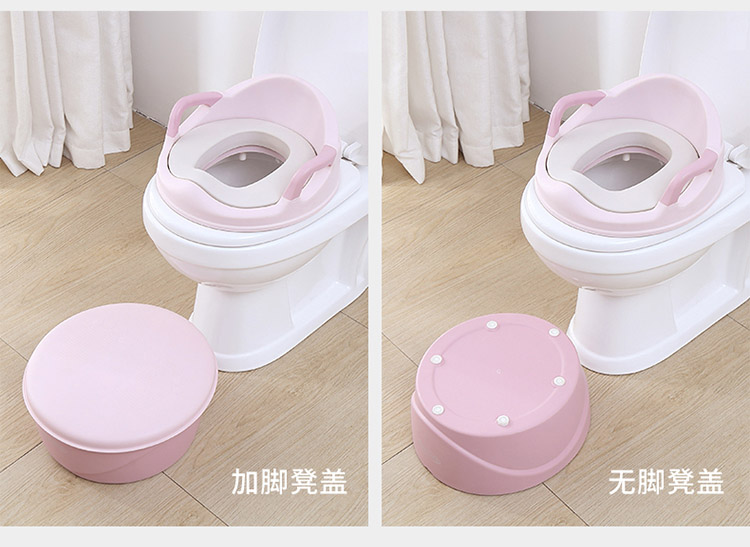 New High-End Three-in-One Children's Toilet Widen and Thicken 360 Degrees Pu Soft Cushion Boys and Girls Multifunctional Toilet