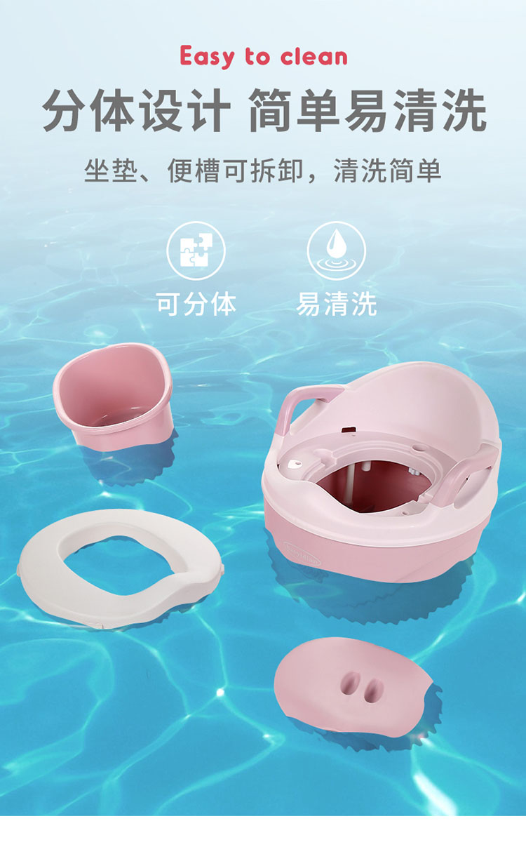 New High-End Three-in-One Children's Toilet Widen and Thicken 360 Degrees Pu Soft Cushion Boys and Girls Multifunctional Toilet