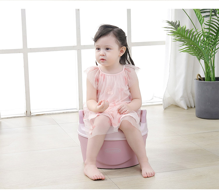 New High-End Three-in-One Children's Toilet Widen and Thicken 360 Degrees Pu Soft Cushion Boys and Girls Multifunctional Toilet