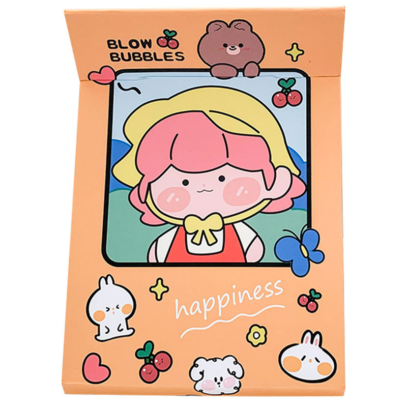 Yilan Cartoon Folding Makeup Mirror Desktop Cute Girl Heart Mirror Portable Mirror Dormitory Dressing Mirror