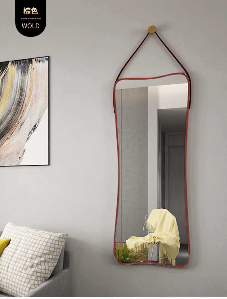 Mirror Dressing Mirror Wall-Mounted Home Dormitory Full-Length Mirror Wall-Mounted Self-Adhesive Wall-Mounted Trending Girl Photo Hanging Mirror Whole Body Mirror Dressing Mirror Wall-Mounted Home Dormitory Full-Length Mirror Wall-Mounted Self-Adhesive Wall-Mounted Trending Girl Photo Hanging Mirror Whole Body