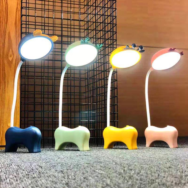 Cartoon Cosmetic Mirror Table Lamp Learning Dormitory Dressing Mirror