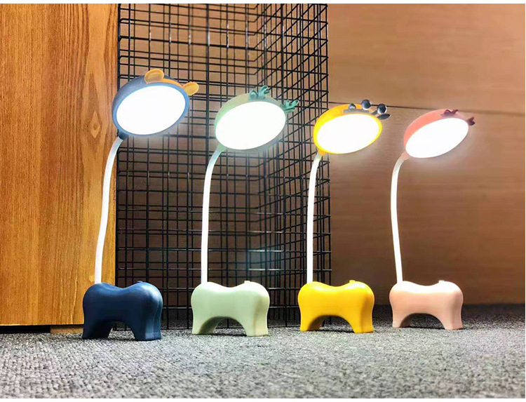 Cartoon Cosmetic Mirror Table Lamp Learning Dormitory Dressing Mirror
