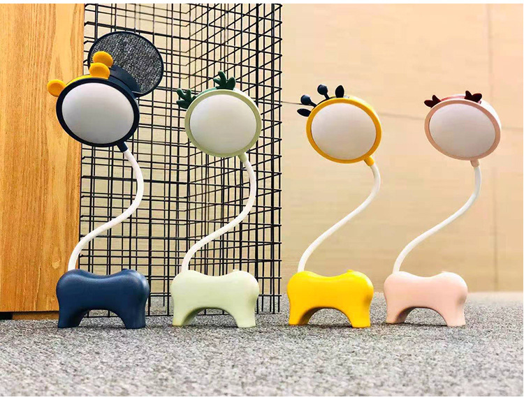 Cartoon Cosmetic Mirror Table Lamp Learning Dormitory Dressing Mirror