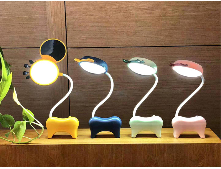 Cartoon Cosmetic Mirror Table Lamp Learning Dormitory Dressing Mirror