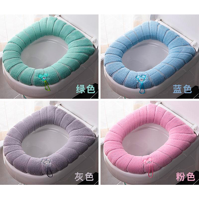 Toilet Cushion Seat Cushion Thickened Four Seasons Toilet Seat Cover Knitted Toilet Seat Washable Domestic Toilet Ferrule Toilet Cushion Seat Cushion Thickened Four Seasons Toilet Seat Cover Knitted Toilet Seat Washable Domestic Toilet Ferrule