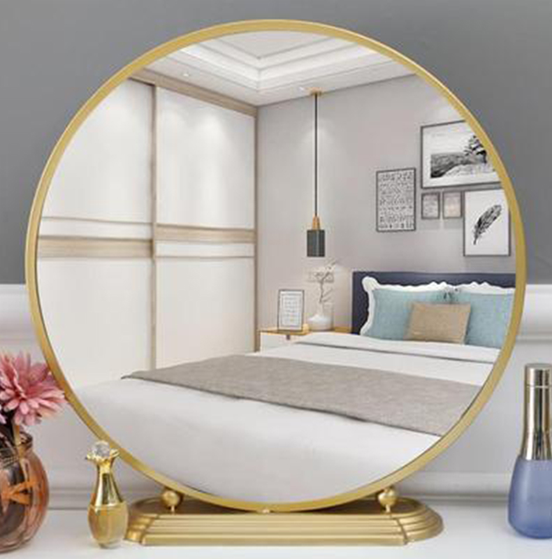 A442 Nordic dressing mirror table type Ied lamp desktop large web celebrity dormitory home dressing mirror