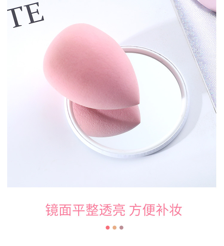 Cute Mini Cartoon Cosmetic Mirror Portable Women's Portable Hairdressing Mirror Student round Princess Mirror Dressing Mirror