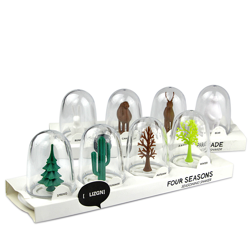 plant seasoning bottle Seasonal flavor Seasoning box Animal Park salt and pepper seasoning can seasoning bottle 4