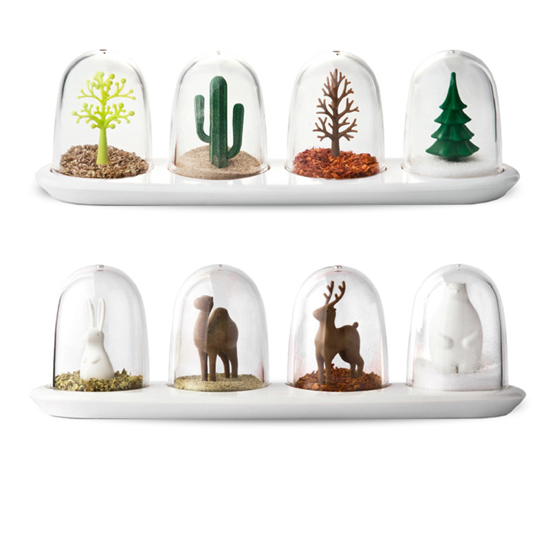 plant seasoning bottle Seasonal flavor Seasoning box Animal Park salt and pepper seasoning can seasoning bottle 4