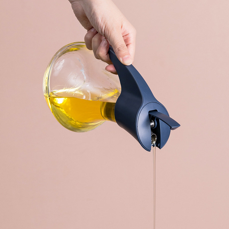 oil bottle kitchen small oil bottle household oil bottle glass leakproof oil bottle no oil spill seasoning bottle