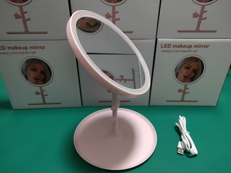 USB Charging LED Make-up Mirror Desk Lamp Makeup Mirror Light Included Desktop Dressing Mirror Girl's Net Red Portable Mirror Desk Lamp USB Charging LED Make-up Mirror Desk Lamp Makeup Mirror Light Included Desktop Dressing Mirror Girl's Net Red Portable Mirror Desk Lamp