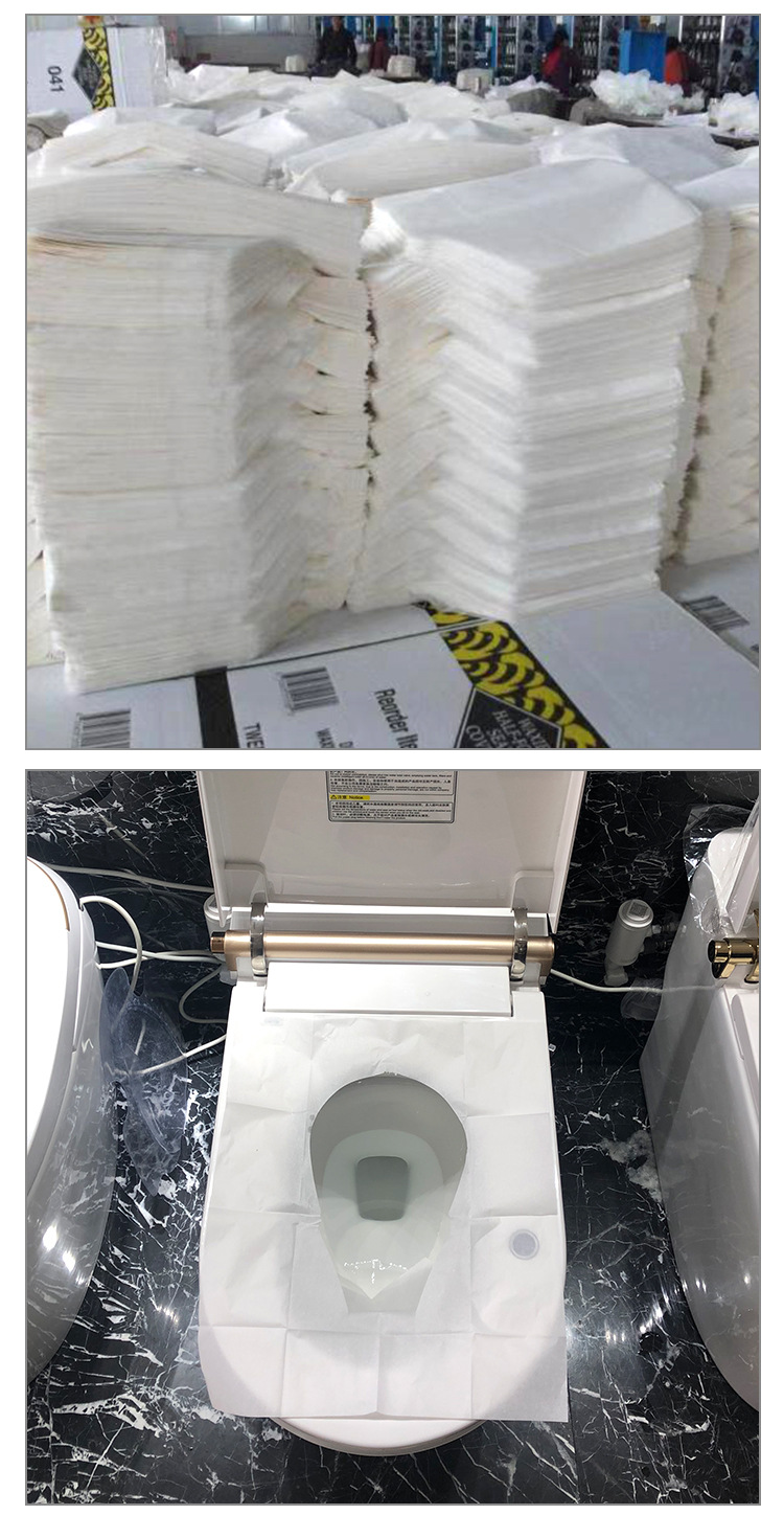 250 Sheets/Box Disposable Toilet Paper Seat Pad Travel Supplies Portable Closestool Cushion Paper Toilet Seat Cushion Protoplasm Paper