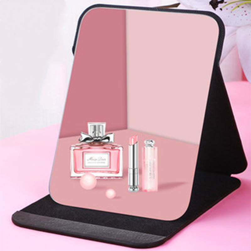 Creative Folding Mirror Makeup Mirror Portable Portable Small Mirror Desktop HD Student Dormitory Dressing Mirror Mirror
