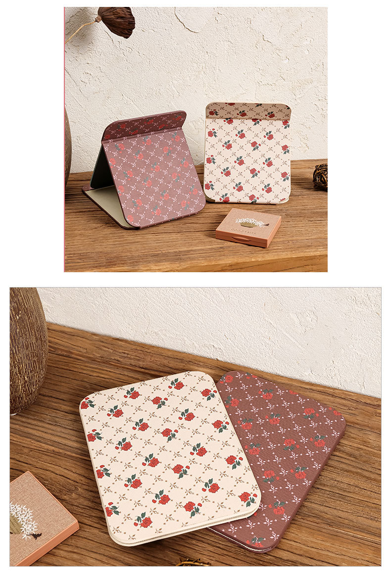 Creative Folding Mirror Makeup Mirror Portable Portable Small Mirror Desktop HD Student Dormitory Dressing Mirror Mirror
