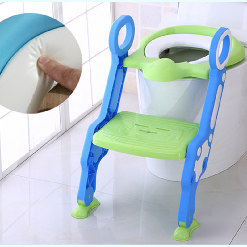 Step Toilet Child Toilet Ladder Children&#039;s Toilet Foldable Baby Toilet Escalator Cushion