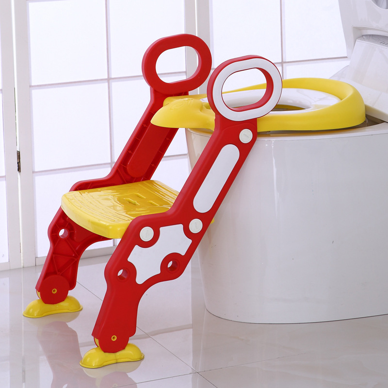 Step Toilet Child Toilet Ladder Children&#039;s Toilet Foldable Baby Toilet Escalator Cushion