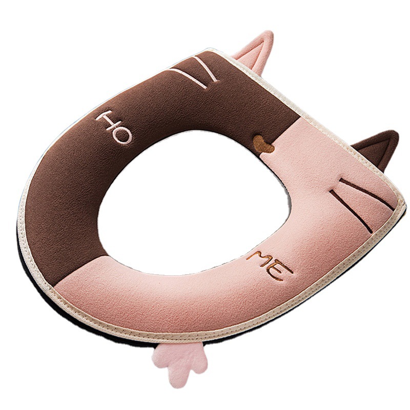 Color Matching Toilet Mat Toilet Seat Cushion Thickened Toilet Trap Household Toilet Seat Cover Cushion Toilet Cushion Washable