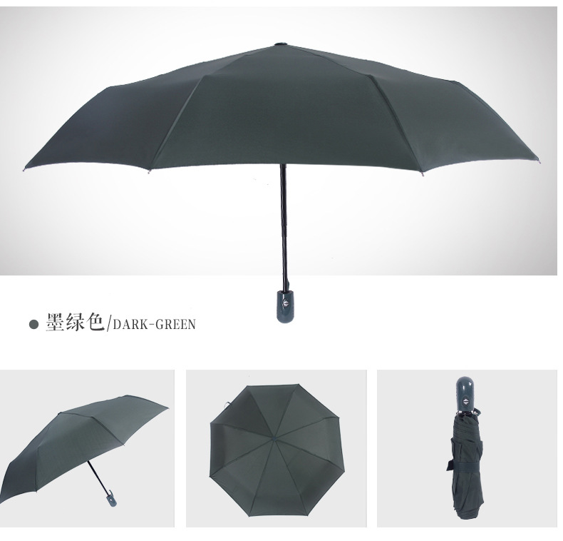 Accordion Insert Rain Umbrella Custom Logo Automatic Gift Umbrella Men and Women Business Sunny Rain Umbrella