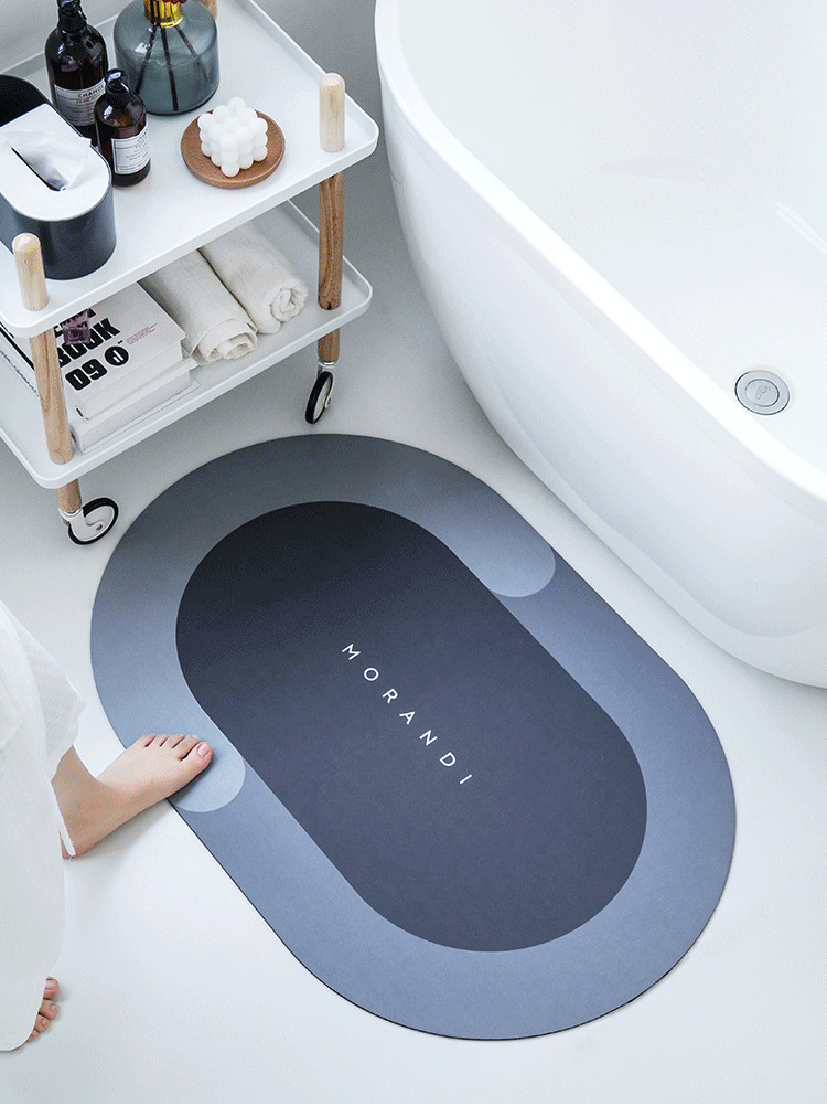 Diatom Ooze Cushion Hydrophilic Pad Bathroom Entrance Floor Mat Diatomite Non-Slip Bathroom Mat Bathroom Toilet Carpet