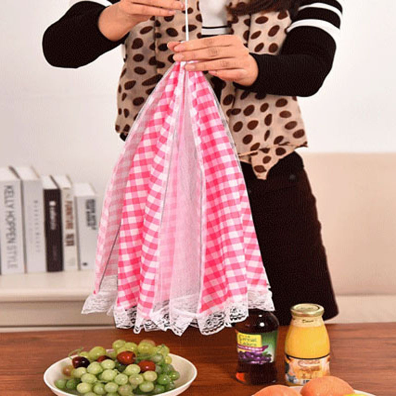 Lace Folding Food Cover Large Food Cover AntiFly Umbrella Cover Dining Table Cover Dining Table Cover Dish Cover