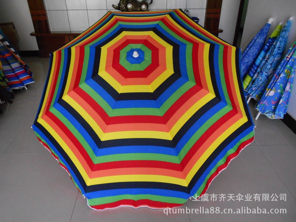 Outdoor sun umbrella courtyard advertising umbrella exports foreign trade beach umbrella creative determination