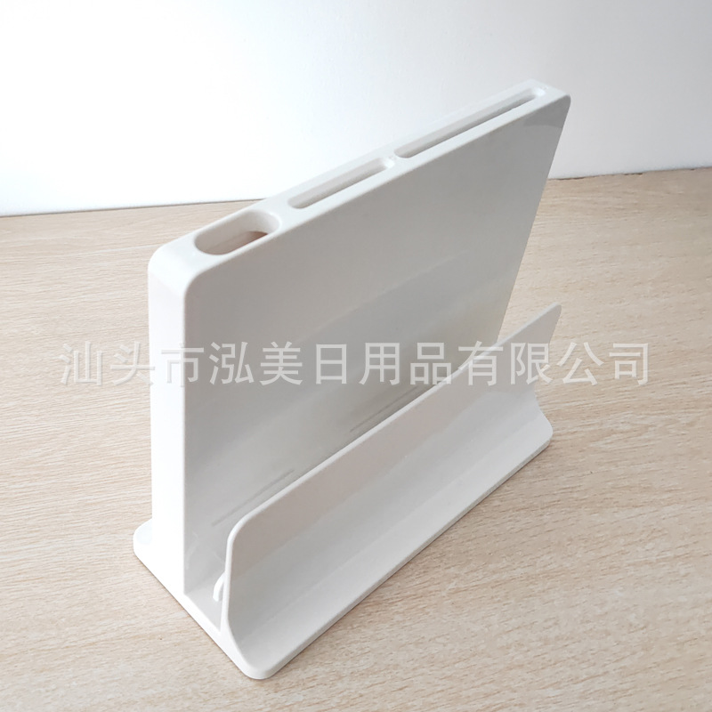 Kitchen Household Plastic Minimalist Chopping Board Kitchen Knife Holder Storage Rack Double-Layer Draining Cutting Board Knife Holder
