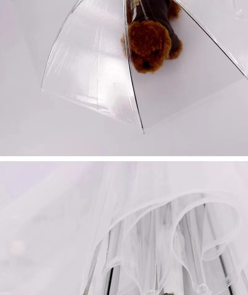 Pet dog umbrella waterproof transparent umbrella straight rpet rainproof petdog umbrella Pet dog umbrella waterproof transparent umbrella straight rpet rainproof petdog umbrella