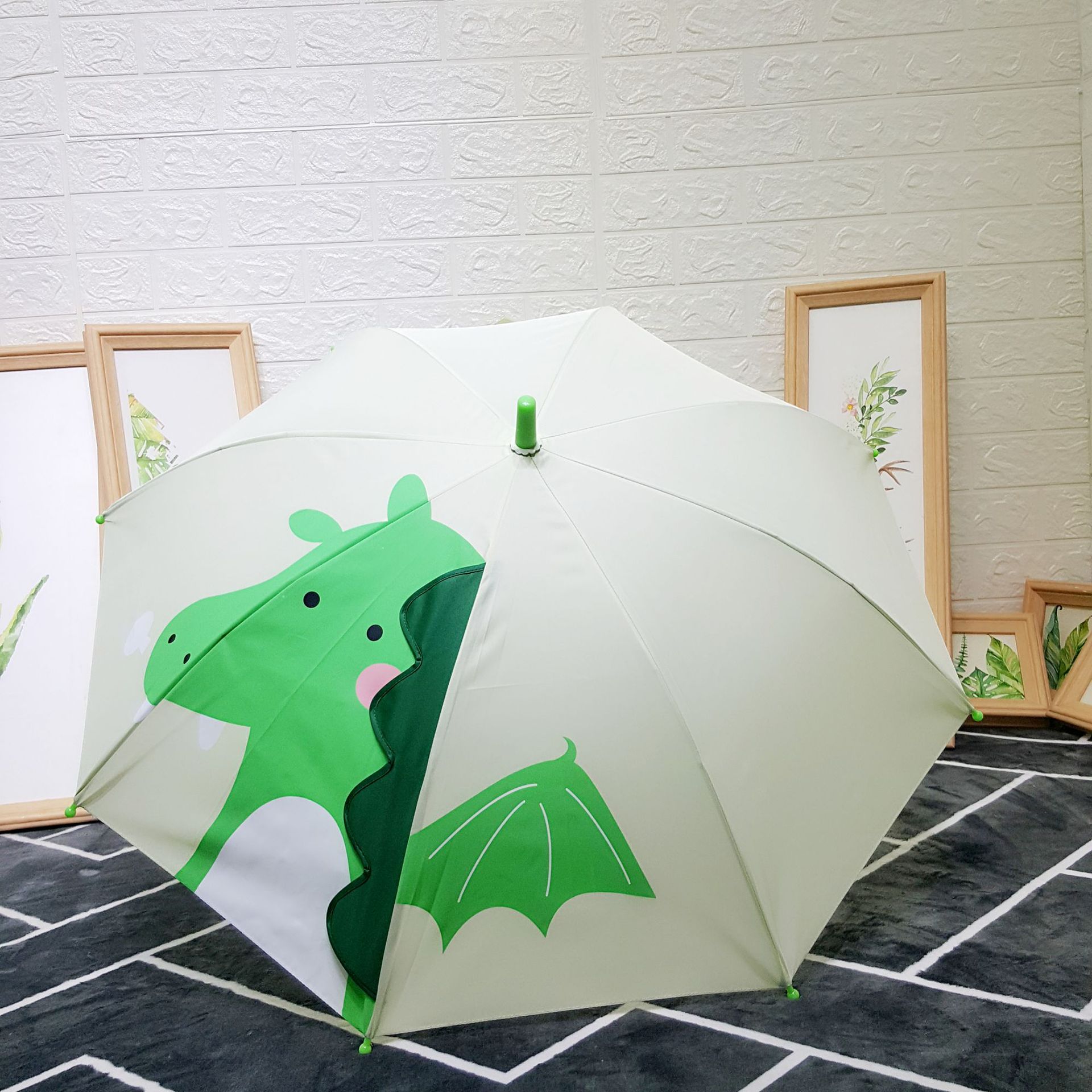 Customized Children's Umbrella Pet Cute Animal Ears Cartoon Umbrella with Straight Shank Long Handle Children's Umbrella